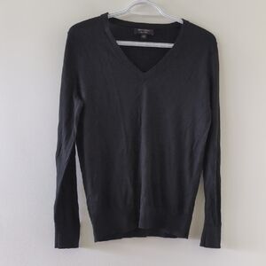 Banana Republic Charcoal V-Neck Sweater